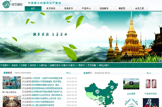 云南良方制药有限公司网站设计