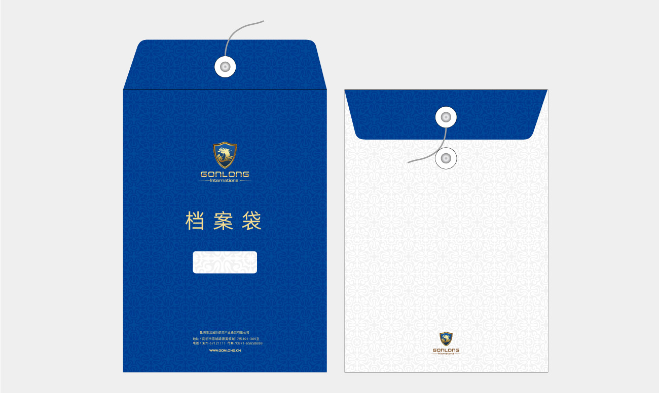 昆明港龙国际投资公司LOGO设计_昆明LOGO设计