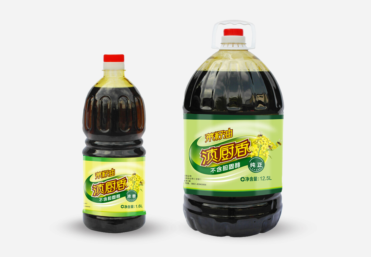 滇厨香食用油瓶标设计_昆明瓶标设计