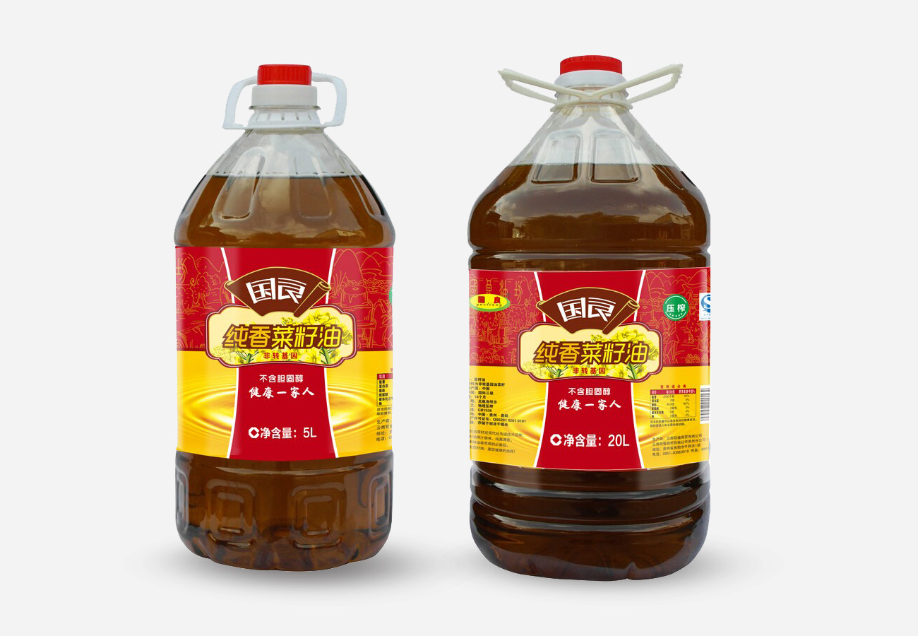 滇厨香食用油瓶标设计_昆明瓶标设计